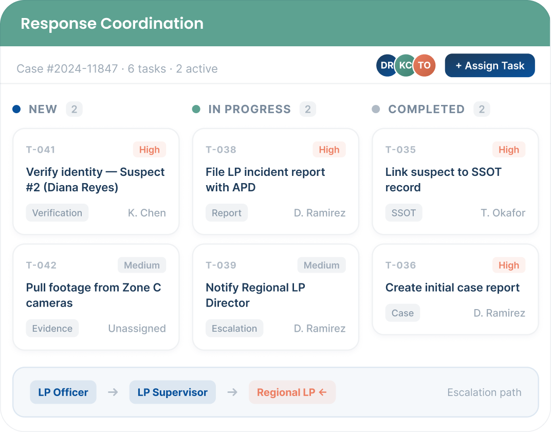 Coordinate response
